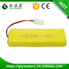 Sub C 7.2V 1700mAh NICD Battery Pack For Headlight